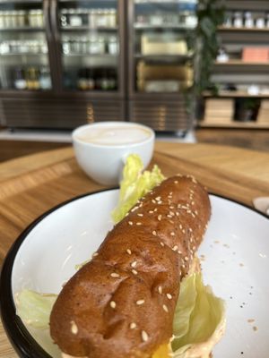 Cheesy spicy sandwichh  at Wild & The Moon - Van Woustraat in Amsterdam