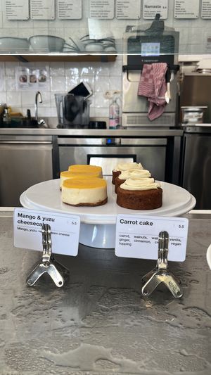 I went for the mango cheesecake!   at Wild & The Moon - Van Woustraat in Amsterdam