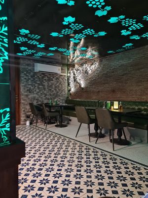 Lovely interior at The Vegan Table in Bangkok