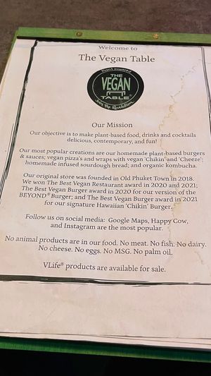   at The Vegan Table in Bangkok