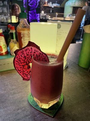 Passion power smoothie, 149 baht (plus 10% service charge)  at The Vegan Table in Bangkok