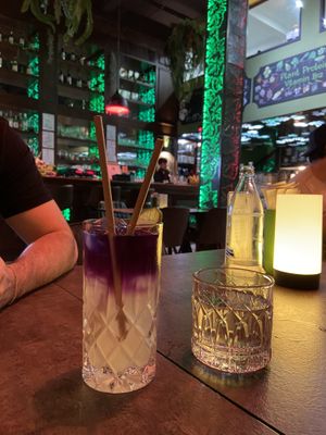 Butterfly Lemonade (super good!!) #Veganuary at The Vegan Table in Bangkok