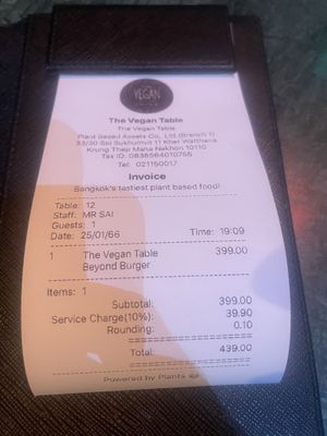   at The Vegan Table in Bangkok