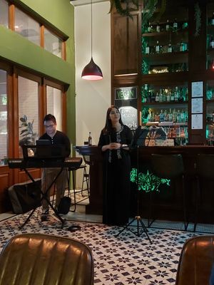 Live music at The Vegan Table in Bangkok