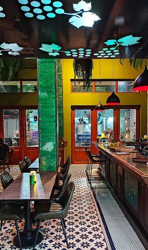 Dining room at The Vegan Table in Bangkok