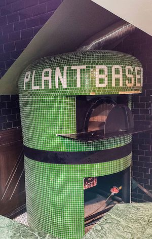 Pizza oven at The Vegan Table in Bangkok