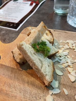 Toasted bread  #Veganuary at The Vegan Table in Bangkok