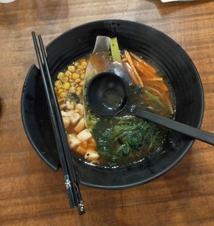 Vegan ramen at Maido in Rome