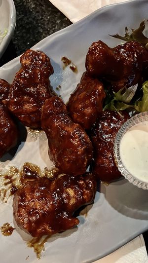 Soya chop BBQ wings  at Kathmandu Bar & Grill in Surrey