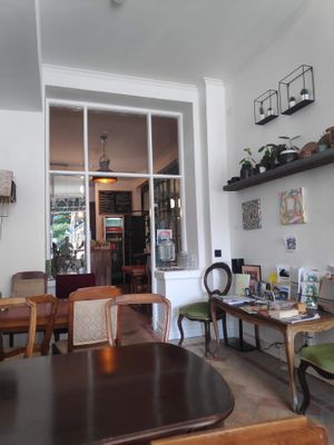 Café from inside at Beans and Tales in Malmo