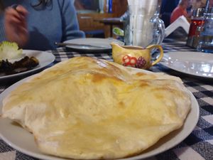 Garlic bread at Sunny's in Borovets