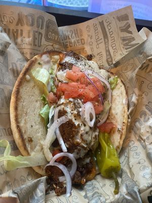 Lamb gyros  at Vegan Grill - St Marks in New York City