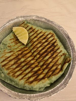 Crunch wrap - good but the Impossible burger taste was really overwhelming   at Vegan Grill - St Marks in New York City