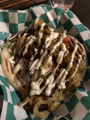 Vegan lamb gyro  at Vegan Grill - St Marks in New York City