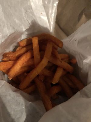 Sweet potato fries  at Vegan Grill - St Marks in New York City