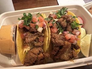 Baja tacos  at Raiz in New York City