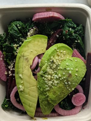 Kale/Hempseed salad at Raiz in New York City