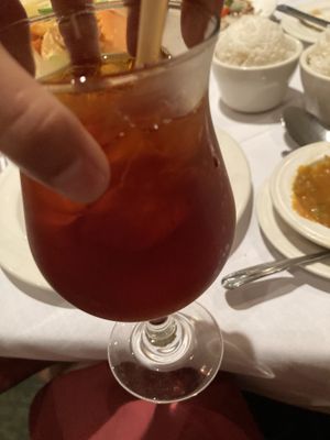 Thai iced tea  at Thai Garden in Northampton