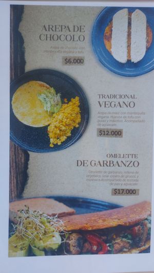 Breakfast menu 2 at Zona ProSalud in Guatape