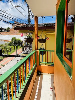 Balcony outside   at Zona ProSalud in Guatape