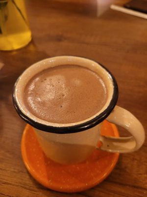 hot chocolate at Zona ProSalud in Guatape