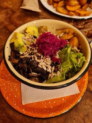 Quinoa bowl at Zona ProSalud in Guatape