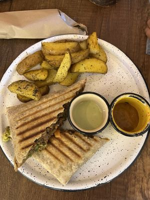 Grill Burrito #Veganuary at Zona ProSalud in Guatape