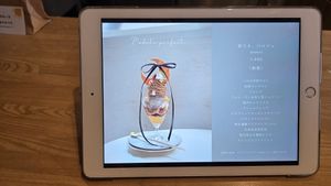 Menu at Ocha Ohana Montblanc in Osaka