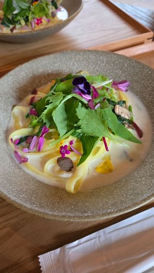 Pasta at Ocha Ohana Montblanc in Osaka