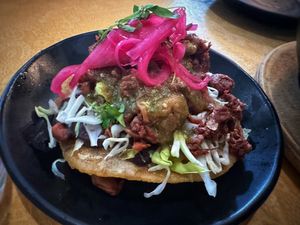Jack fruit taco  at Mayan Kitchen in Sunnyvale