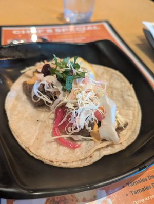 Vegan Calamari Taco 🌮 at Mayan Kitchen in Sunnyvale