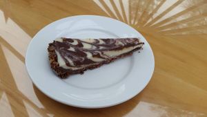 Raw Chocolate Cake at Govinda's Restaurant in Septon