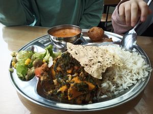 Thali at Govinda's Restaurant in Septon