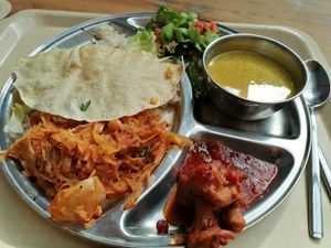 Thali of the day at Govinda's Restaurant in Septon