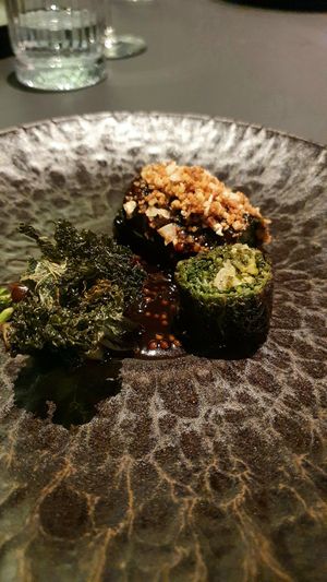 'not your grannys' kohlroulade *
grünkohl / erdnuss / abb – senf at restaurant intensiū in Hilden