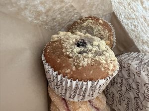 Vegan blueberry muffin  at Coffee House in Rovaniemi