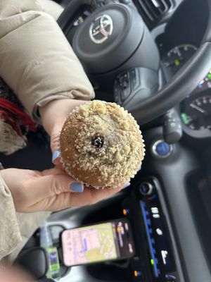 Vegan blueberry muffin  at Coffee House in Rovaniemi