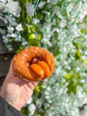 Pumpkin apricot! at Duke's Donut Worx in Mashpee
