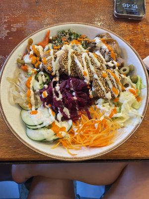 Maravilhoso e muito bem servido!  at Tahini in Cartagena