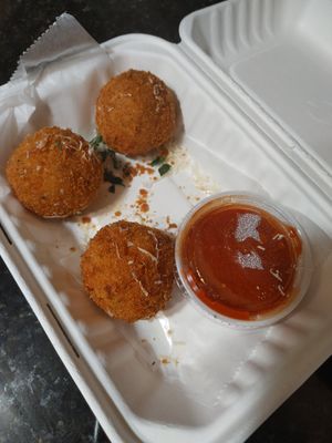 Vegan Arancini at Peels On Wheels in Rochester