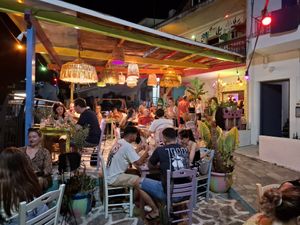 Lovely colorful decor at Favela in Val Thorens