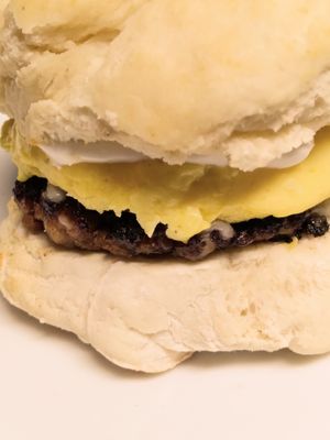 Made with love, the Grand Rising vegan biscuit is a delicious treat to fuel your morning. It comes with Beyond Breakfast sausage and fluffy Just Egg product, or find it on its own. at Atypical Vegan n More in Canton