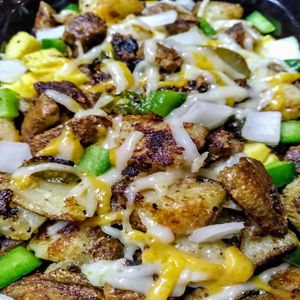 If you've never tried our Hearty Harvey Scramble, you have a treat waiting for you. We're known for our Beyond Breakfast Sausage, so it's no surprise that this a awesome scramble at Atypical Vegan n More in Canton