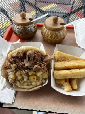   at Miss Arepa in Lahaina