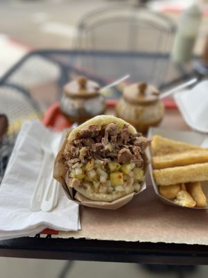   at Miss Arepa in Lahaina