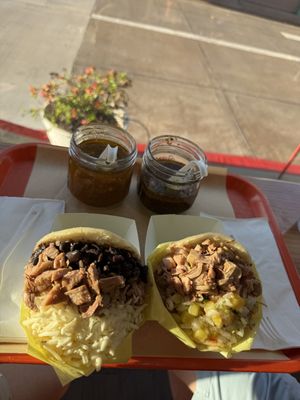   at Miss Arepa in Lahaina