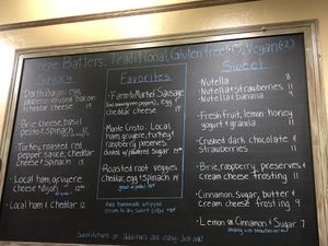   at Amazing Crepes in Whitefish