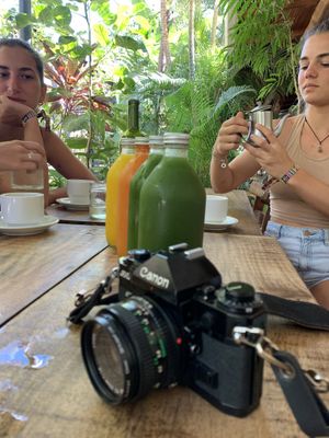 Delicious juices  at Naked Foods in Nosara