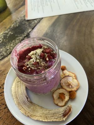 Superfood parfait  at Naked Foods in Nosara