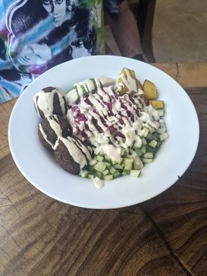 Macro Bowl with Tahini at Naked Foods in Nosara